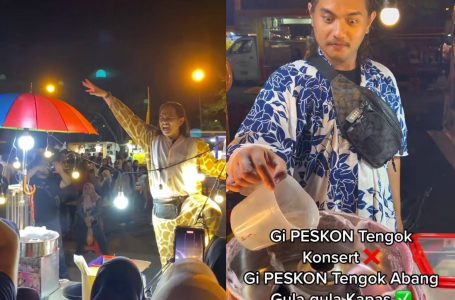 Jual Gula Kapas Tapi Macam Konsert, Gelagat Lelaki ‘Masuk Air’ Di Pesta Konvo UUM Buat Netizen Terhibur